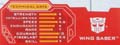 Wing Saber hires scan of Techspecs